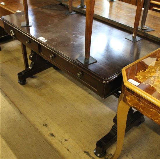 19th century mahogany centre table (757)(-)